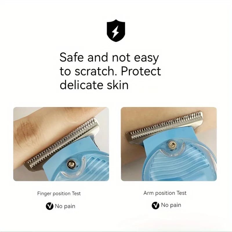 ماكينة قص شعر كهربائية بجسم شفاف ماكينة تشذيب احترافية قابلة لإعادة الشحن عبر USB هدية له في العطلات - 2