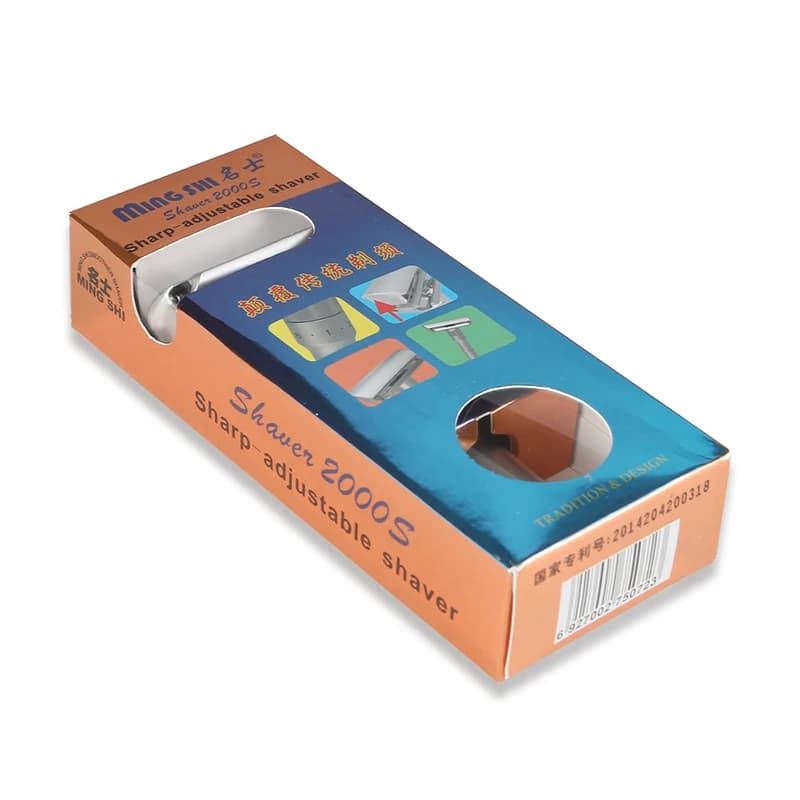 Mingshi Metal Adjustable Safety Razor Travel Double Edge Classic Men Shaving  Black Hair Removal Shaver with 5 Blades - 6