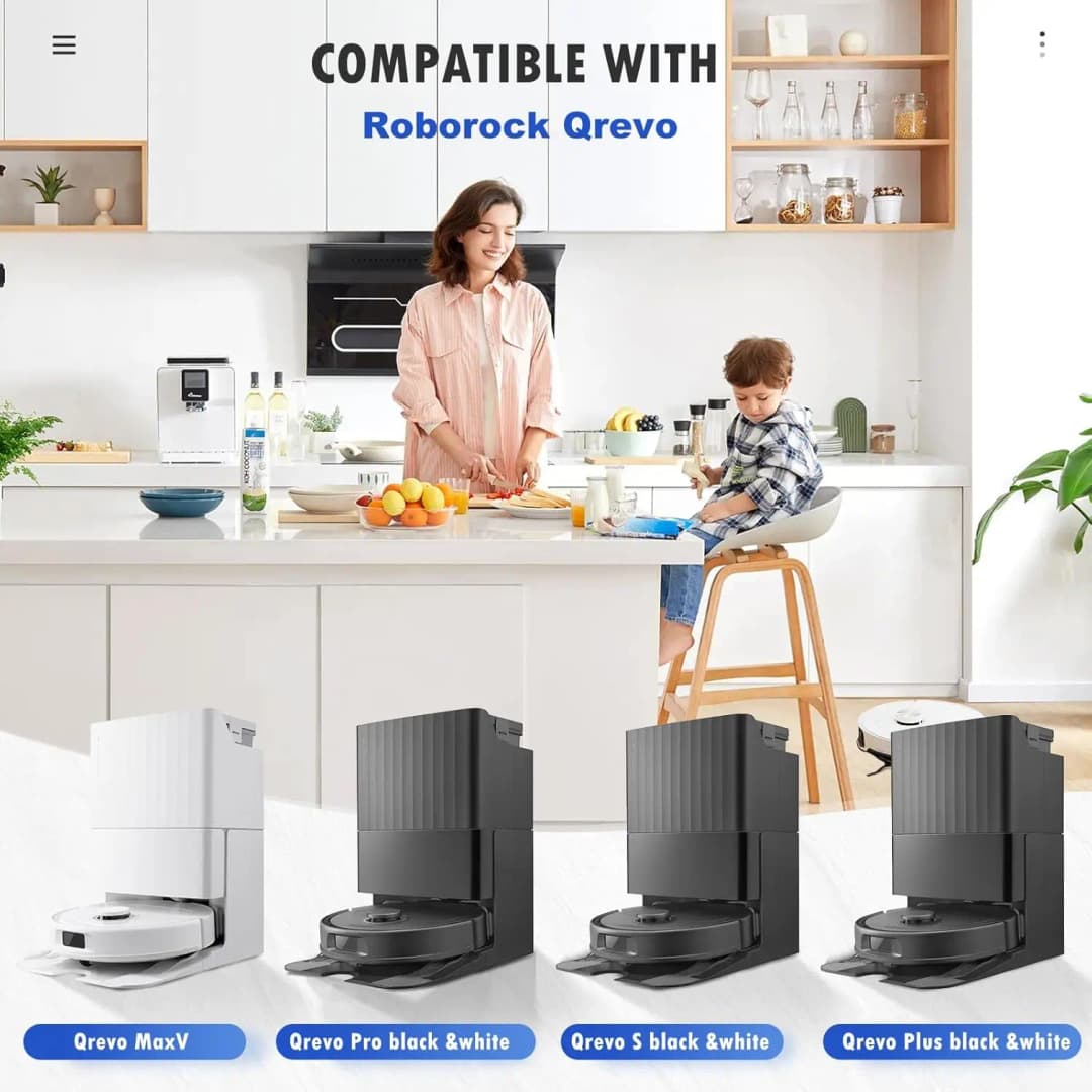 Roborock Q Revo MaxV/Q Revo S/Q Revo Pro Accessory Robot Vacuums Cleaner Dust Bag Main Side Brush Hepa Filter Mop Cloths Spare - 2