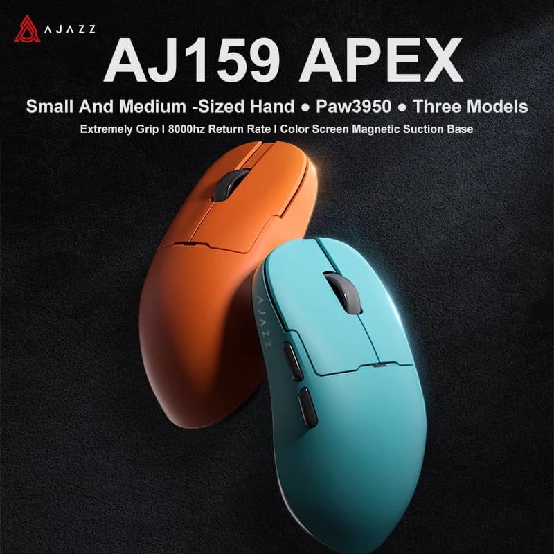 AJAZZ AJ159 APEX/AJ159PRO Wireless Gamer Mouse with RGB Magnetic Charging Base Lightweight  AJ159P Gaming Mouse for PC Laptop - 3