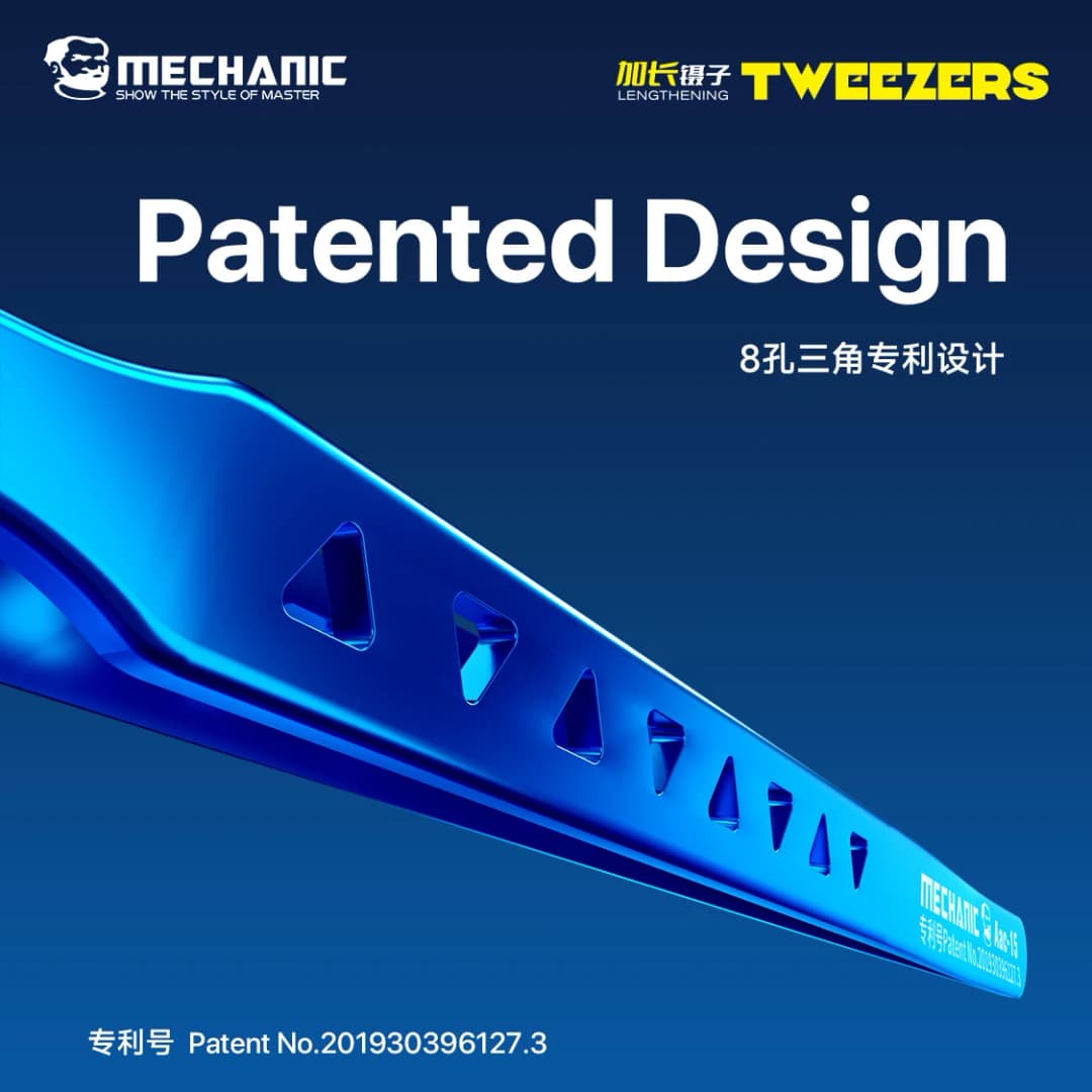 ملقط ميكانيكي AAC-15 من الفولاذ المقاوم للصدأ لإصلاح الهواتف، عالي الدقة بـ 8 فتحات لتبديد الحرارة، مشبك لحام نقطي للأسلاك الطائرة - 3