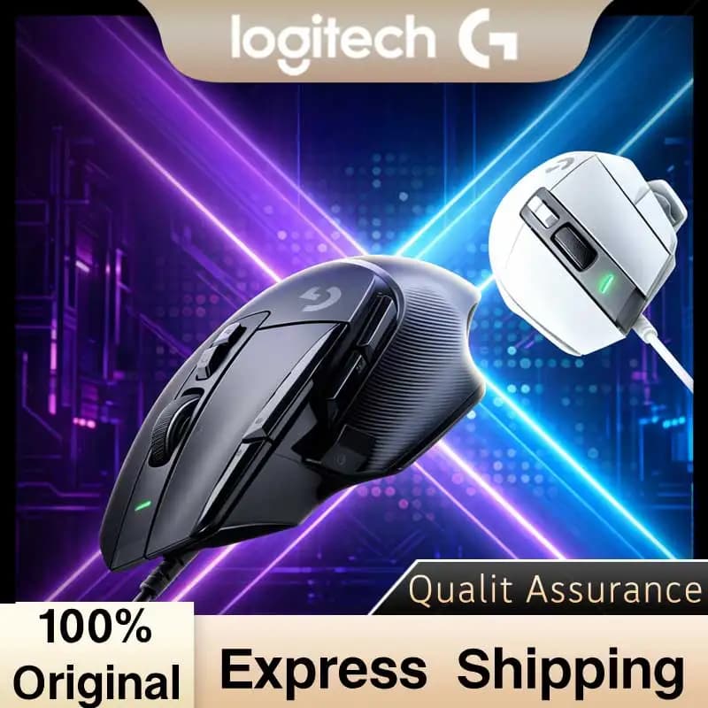ماوس الألعاب السلكي Logitech G502 X مع مستشعر Hero 25K ودقة 25600 DPI وتقنية Lightforce البصرية والميكانيكية للألعاب الإلكترونية