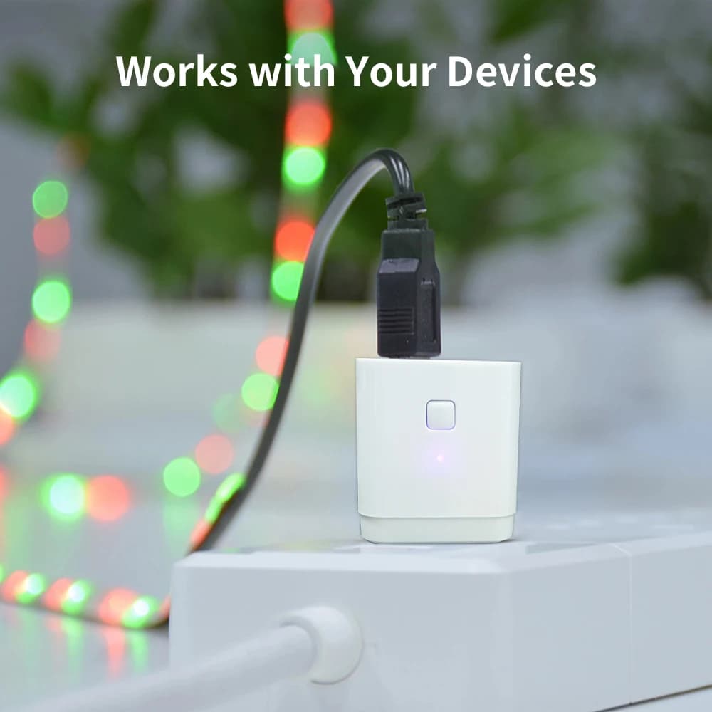 محول Tuya WiFi Micro USB 5V محول طاقة USB ذكي توقيت شحن ذكي يعمل مع Alexa ومساعد Google وحياة ذكية - 4