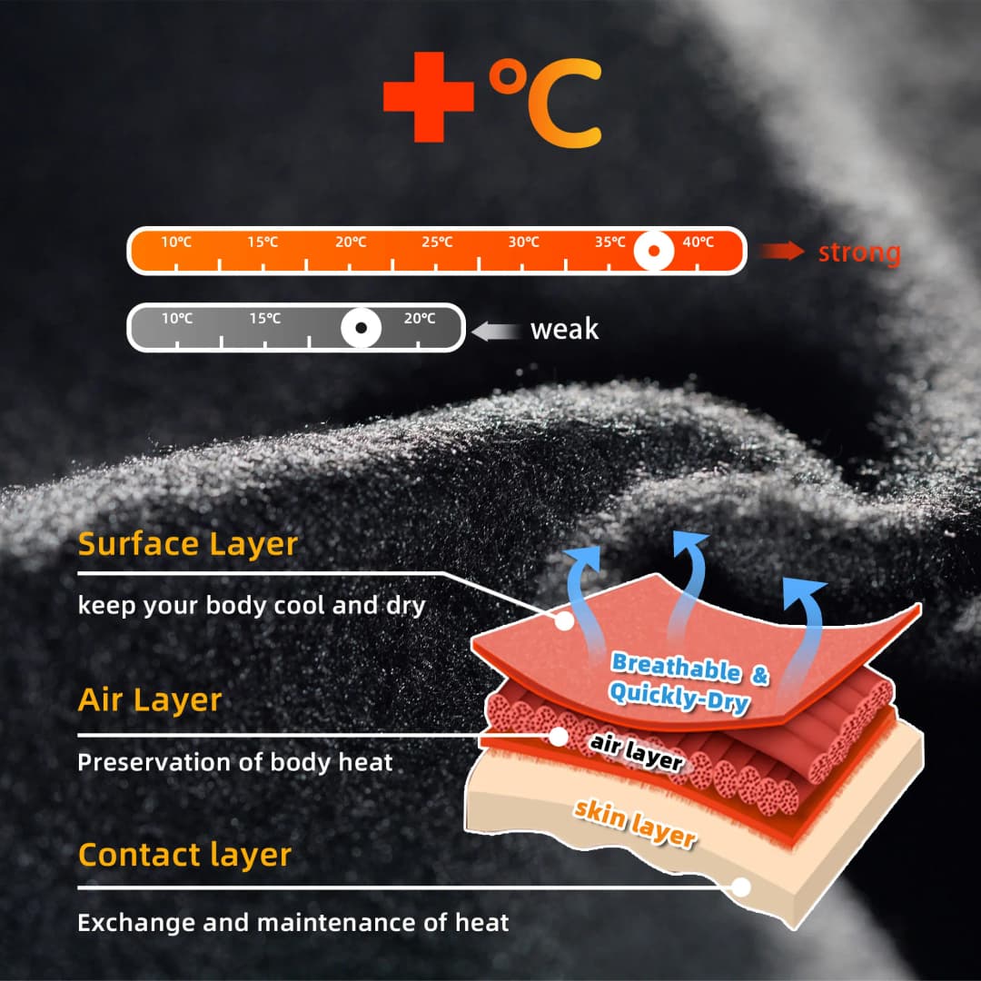 ملابس ركوب الدراجات الشتوية من DAREVIE، جيرسي صوفي حراري للرجال بأكمام طويلة، دافئ وناعم ومُهوى - 2