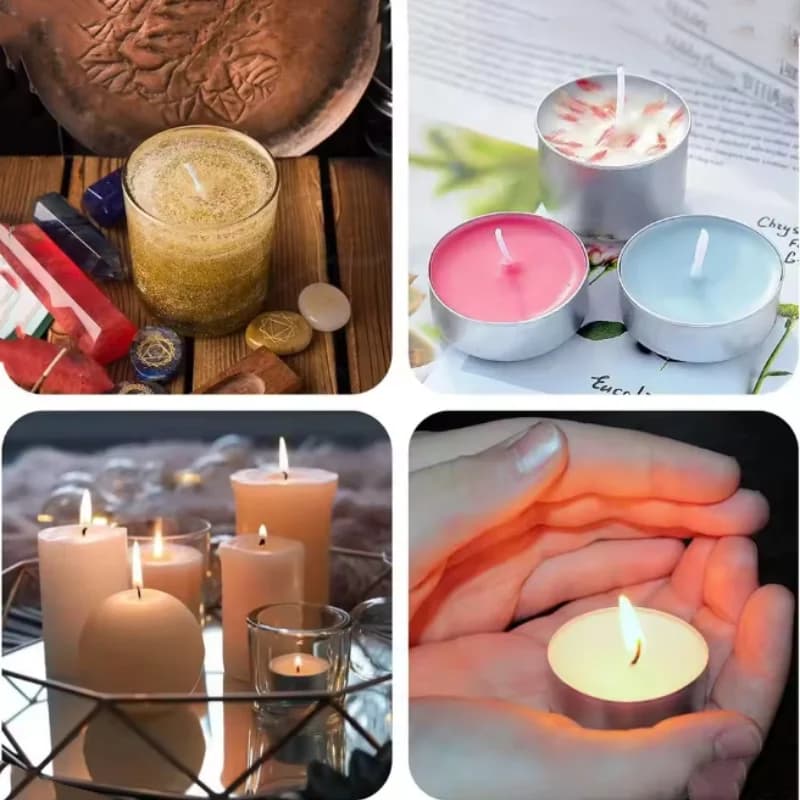    100 قطعة حامل شمعة 61 متر القطن شمعة الفتيل دخاني الروائح أسطواني شمعة الموضوع شمعة صنع عدة DIY بها بنفسك شمعة جعل - 4