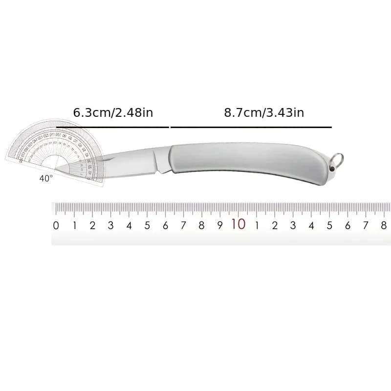 سكين فاكهة جيب قابل للطي من الفولاذ المقاوم للصدأ، سكين مطبخ، سكاكين تقشير الفاكهة، سكين فاكهة محمول للخارج، إكسسوارات المطبخ - 5