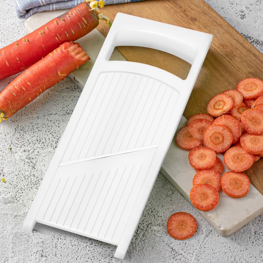 1PC potato slicer Household multi-functional slicer Stainless steel hand-held vegetable and fruit slicer hanging kitchen tools - 2