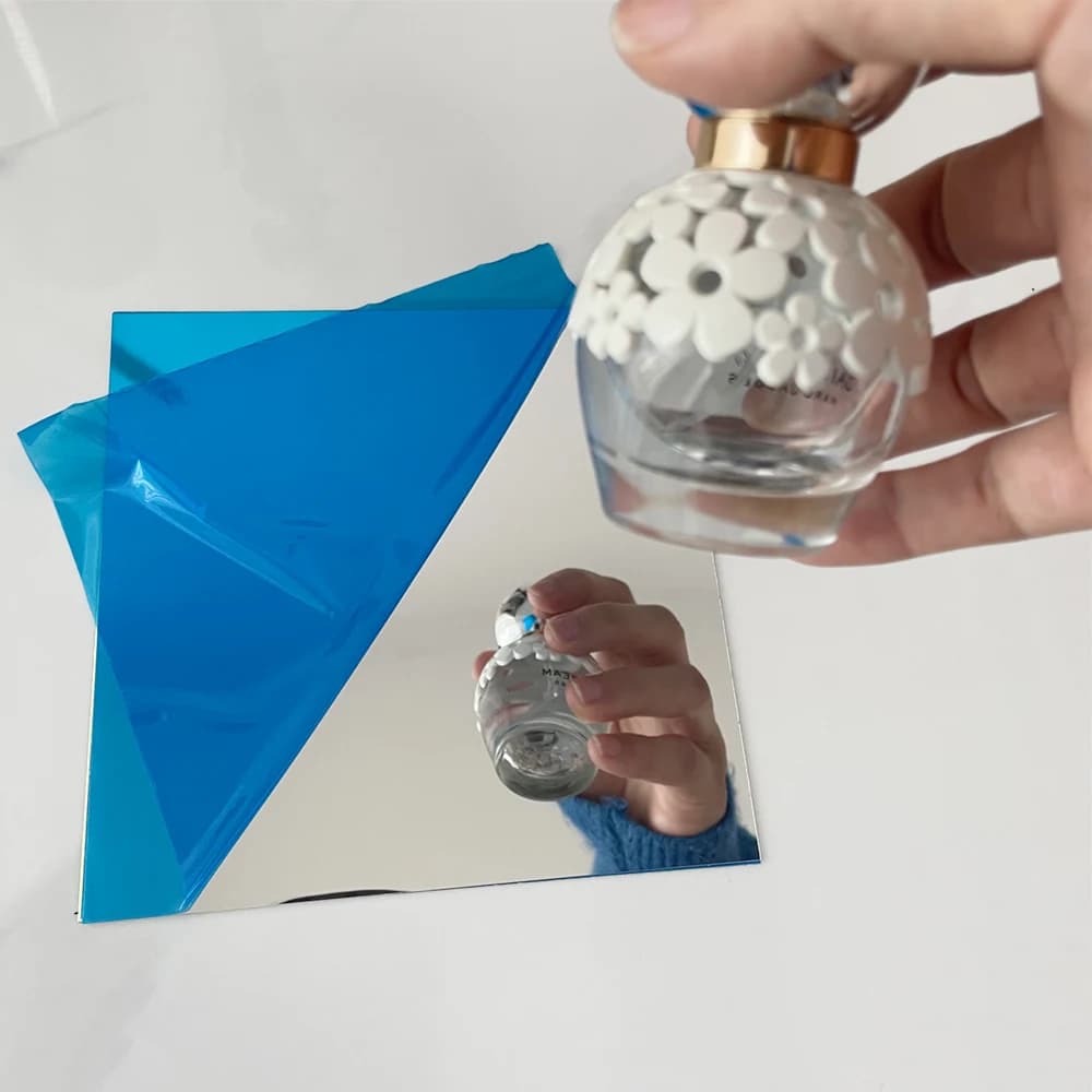 ترقية: 0.2 مللي متر thickness-15x15cm كما مرآة داخل 50 سنتيمتر بلاط الجدار ملصق مربع قلم اللصق الذاتي على ديكور للمنزل سهل التركيب بالجملة - 4