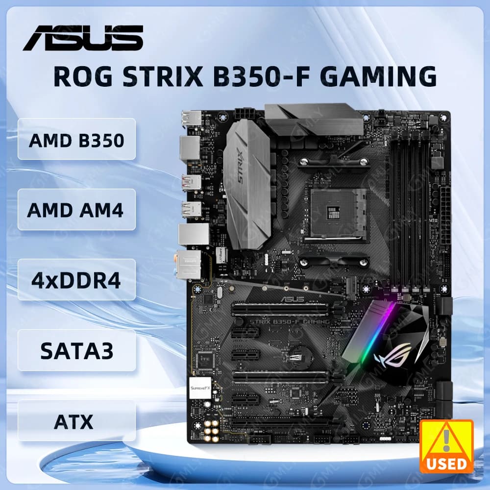 ASUS ROG STRIX B350-F GAMING Motherboard AMD B350 AM4 DDR4 3200MHz 64GB support 5600 2600  2700 3500 5700 3900 1700 cpu M.2 ATX