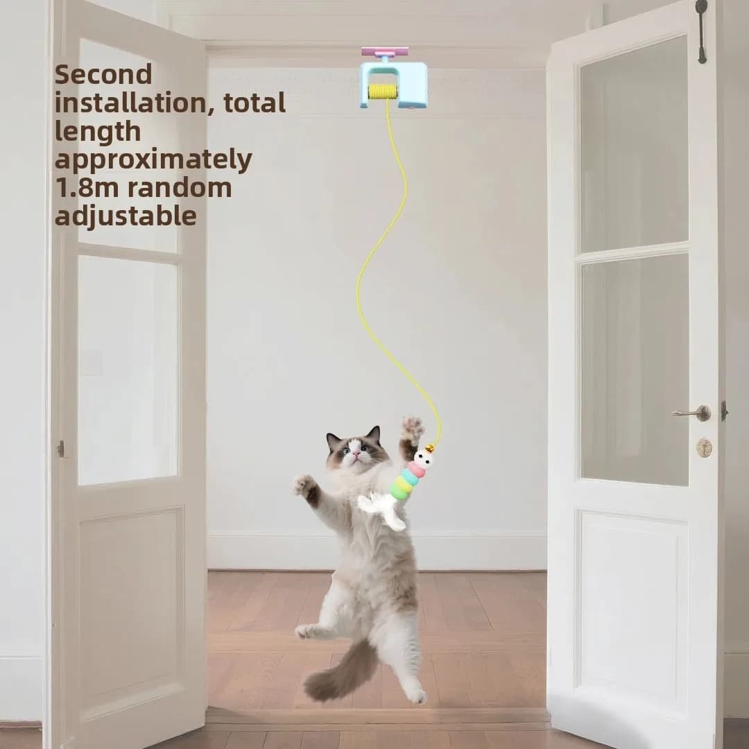 Cat Electric Smart Door Hanging Toy Cat Toy Self-entertainment and Fun Cat Amusement Artifact - 2