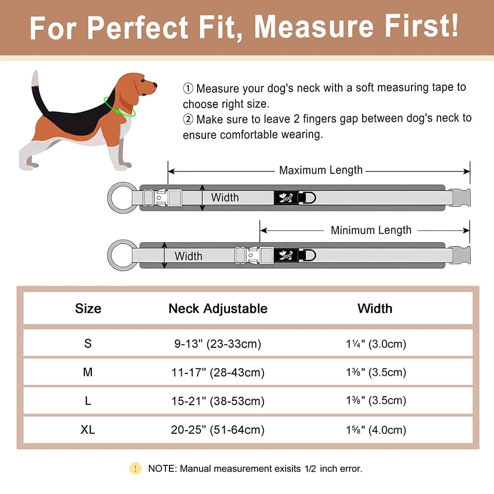 Personalized Nylon Dog Collar Adjustable Dog Collars Customized Pet ID Collar for Small Medium Large Dogs Free Engraving - 6