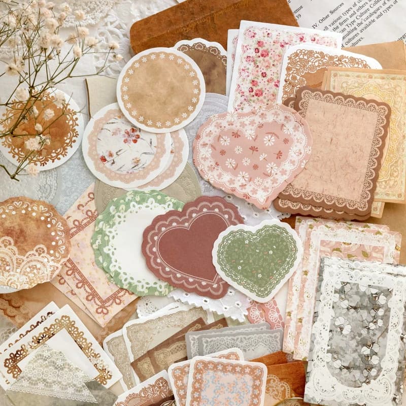 100 قطعة/الحزمة مادة ملاحظات عتيقة ورق قابل للكتابة مثالي لمجلة DIY لوازم القصاصات والقرطاسية