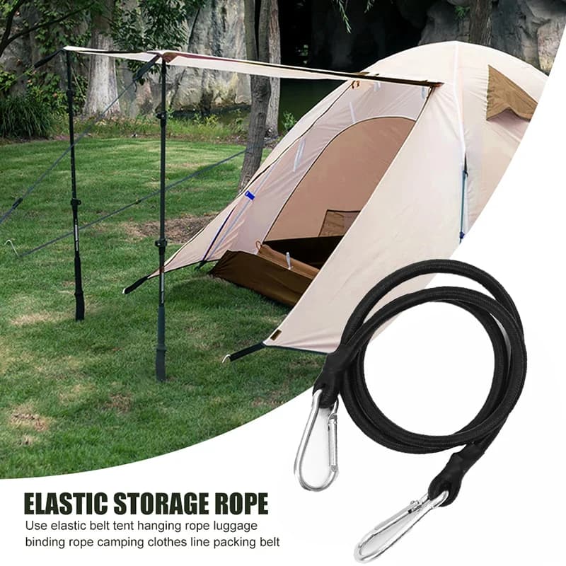 7 أنواع من حبال الربط المطاطية الخفيفة المقاومة للاهتراء، حبال ربط أمتعة السيارة، حامل سقف السيارة مع خطافات وحبال - 6