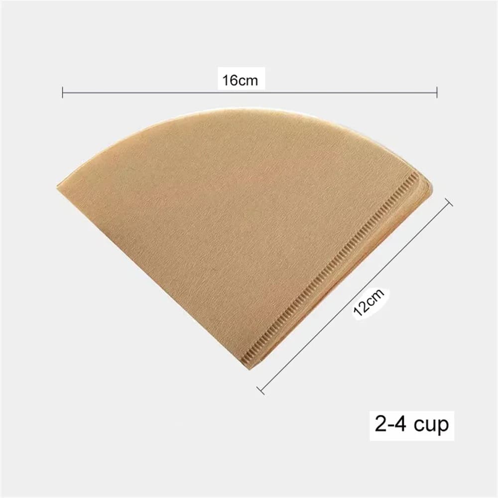 40/100Pcs V Shape Coffee Filter Paper Unbleached Disposable Food Grade V60 Coffee Filters for Pour Over Coffee Maker Drip Coffee - 6