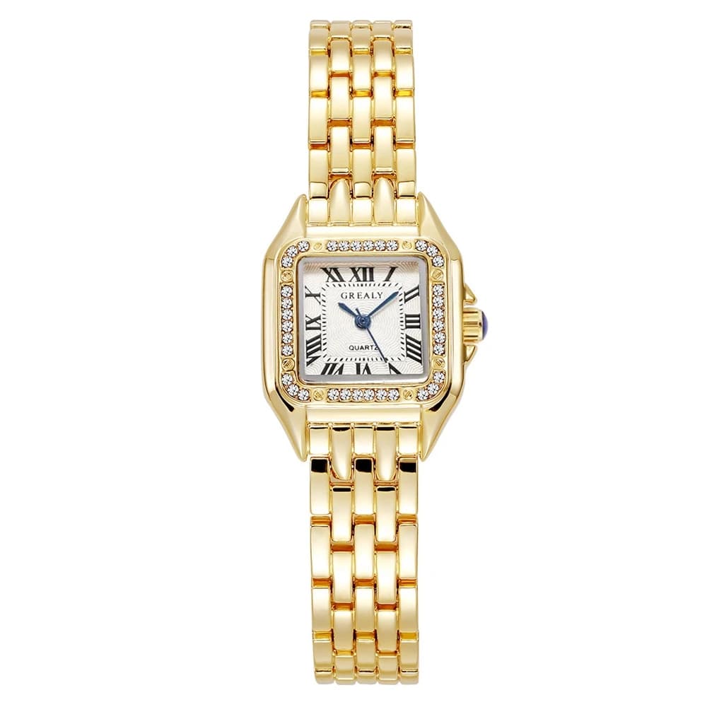 New Fashion Square Watch Luxury Women Watches Rhinestone Ladies Clock Casual Watches Women Quartz Wristwatch Relogio Feminino - 5
