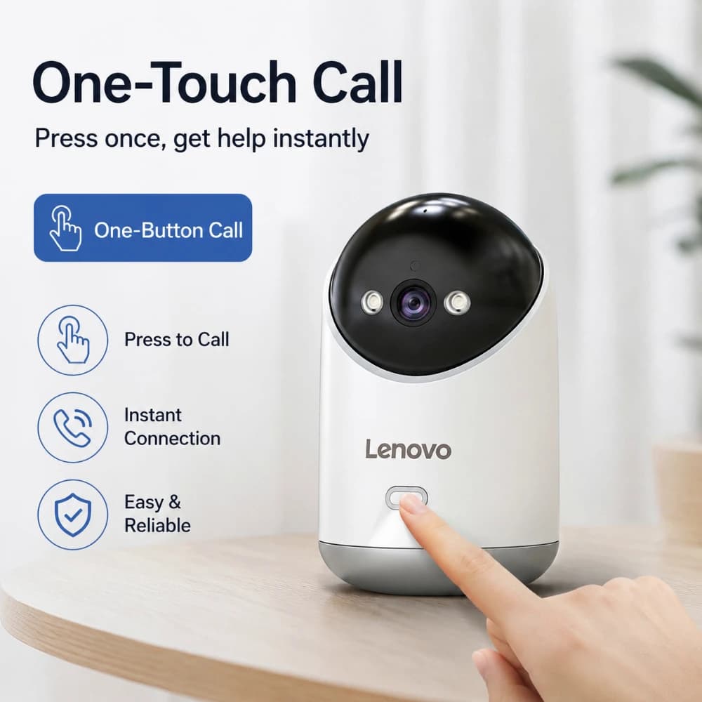 Lenovo 5MP 5G WiFi Camera Indoor Home Security IP Smart Baby Monitor Camera Color Night Auto Tracking Video Surveillance Camera - 3