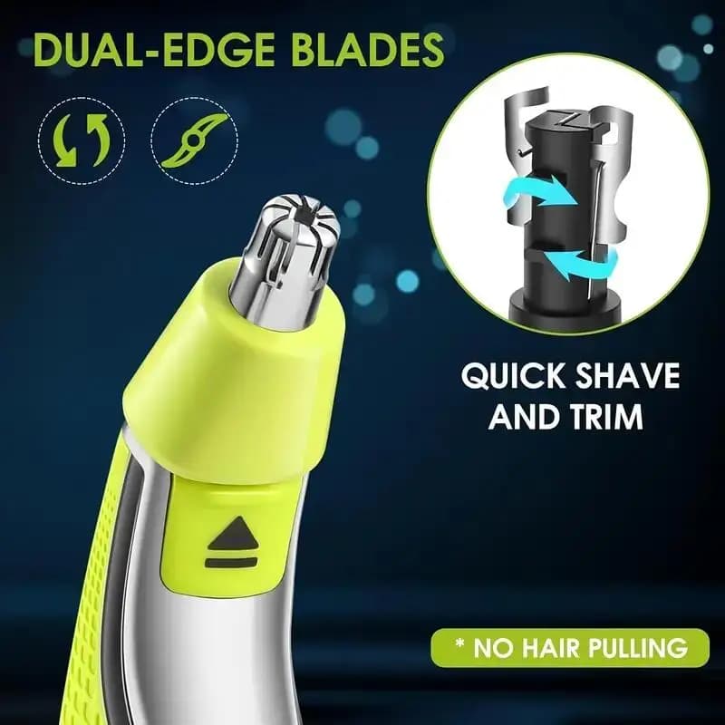 1 pcs Nose Hair Trimmer Replacement Heads Compatible for Philips One Blade & OneBlade Pro Shaver Waterproof Dual Edge Blades - 3