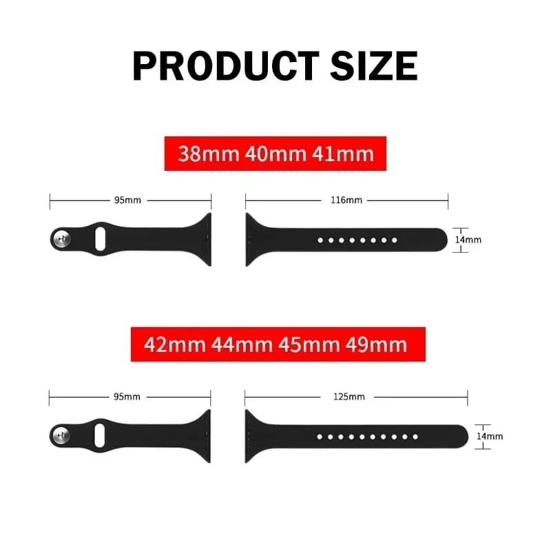 حزام سيليكون رفيع عصري لساعة أبل 46mm 40mm 41mm 42mm 38mm 44mm، سوار نسائي لسلسلة ساعات أبل 11 10 9 8 7 5 6 SE3 - 6