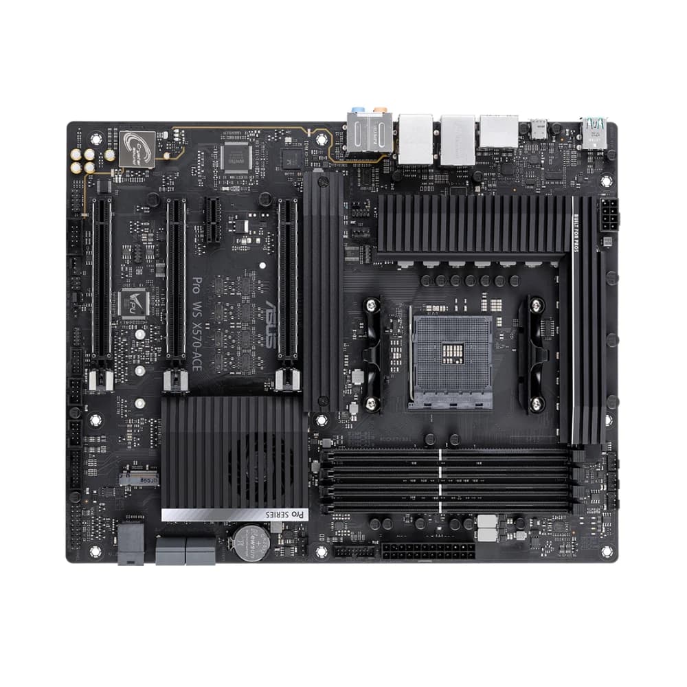 ASUS Pro WS X570-ACE Motherboard Support 5600G 5700X 5700X3D 5800x3D CPU 4xDDR4 M.2 NVME HDMI PCIe4.0 AMD X570 ATX AM4 Mainboard - 4
