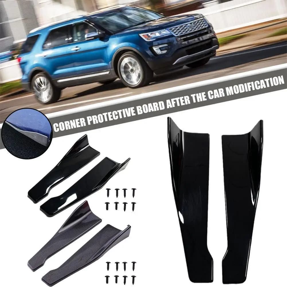 48CM Length Car Side Skirt Rear Bumper Lip Splitter Winglet Aprons Protector Scratch Automotive Accessories - 4
