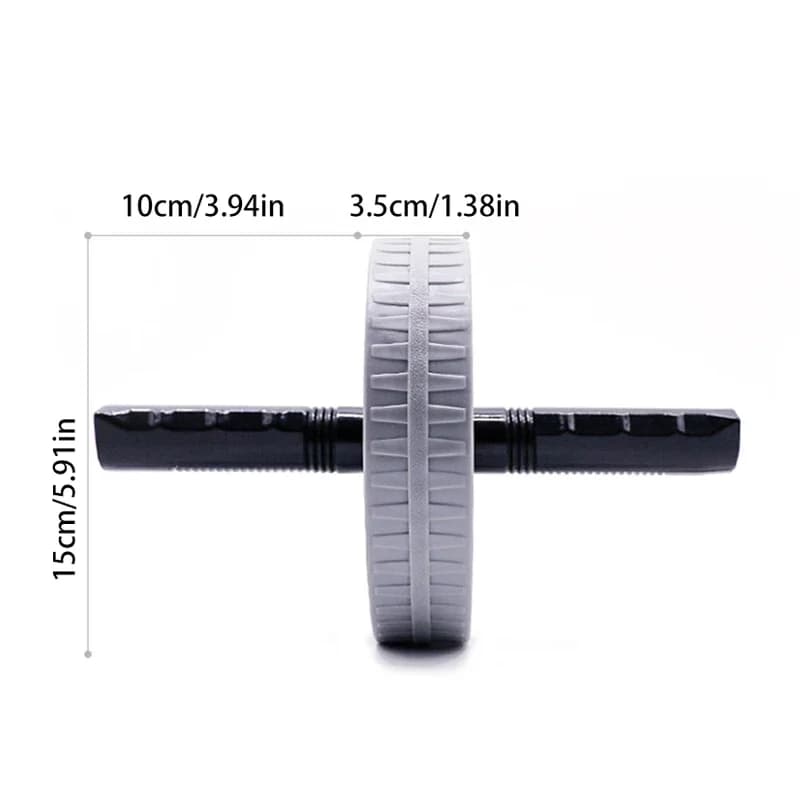 قطعة واحدة بكرة تمارين البطن الصامتة، عجلة تمارين البطن لبناء الجسم، تنحيف الخصر والبطن - 2