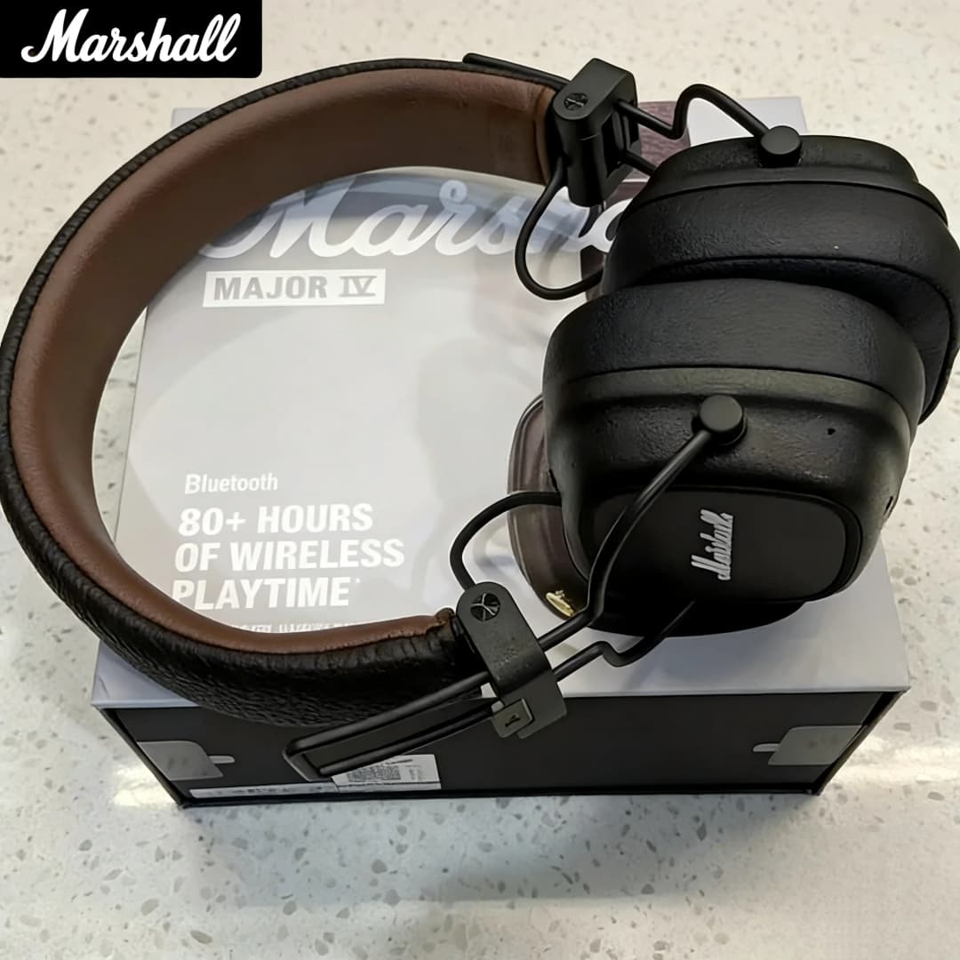 Marshall Major IV 4 On-Ear Wireless Headphones Foldable Bluetooth Headset Strong Bass Music Sport Earphones with Mic - 5
