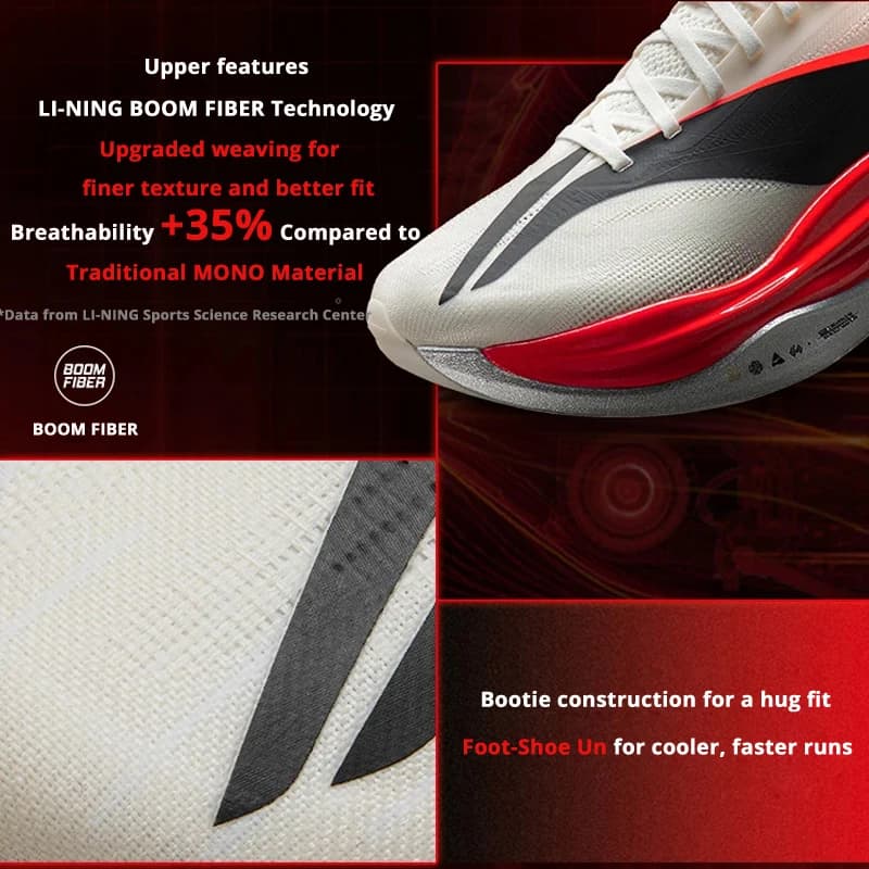 أحذية الجري لي نينغ فيديان 6 إيليت للجنسين سوبر بوم لوحة ألياف الكربون لي نينغ أحذية رياضية احترافية ARMW001 - 5