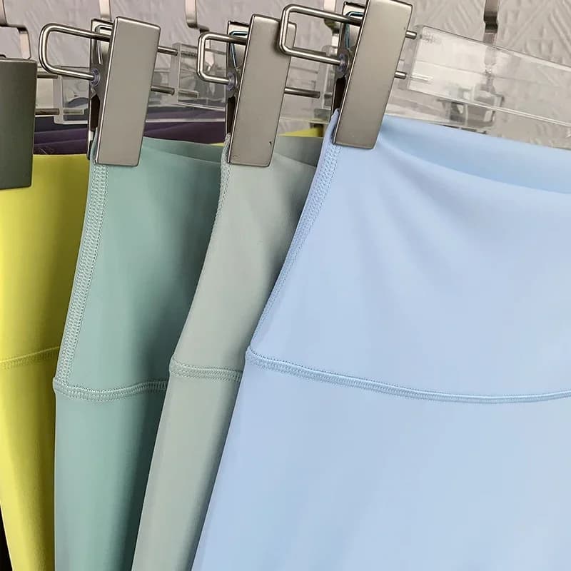 رائجة البيع اللياقة البدنية الإناث طماق تشغيل السراويل عارية الشعور طماق عالية الخصر رفع الرياضة النساء اللياقة البدنية الجري اليوغا السراويل