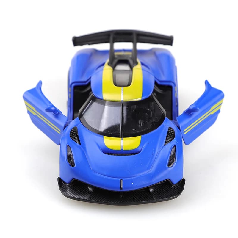 نموذج سيارة سباق بمقياس 1:36 مع أكياسها، معدن مصبوب، سيارة واقعية من خليط معدني للأطفال، لعبة للأولاد، تزيين السيارة - 2