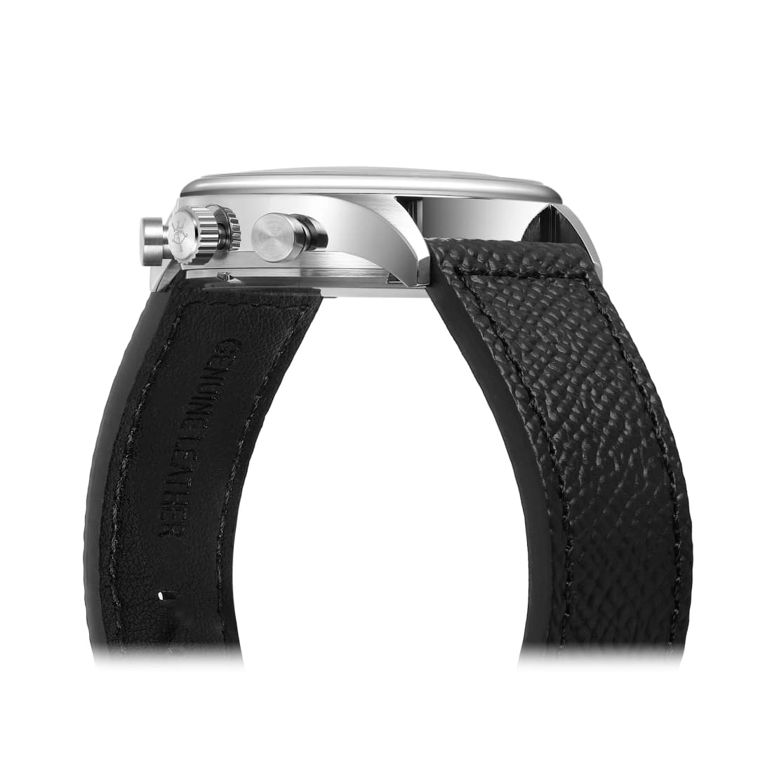 ساعة TIMETOKEN الجديدة T501GS للرجال، حركة Japan Miyota OS21، ميناء بطيخ، مقاومة للماء، كرونوغراف، تقويم، تصميم قبة ياقوت - 5