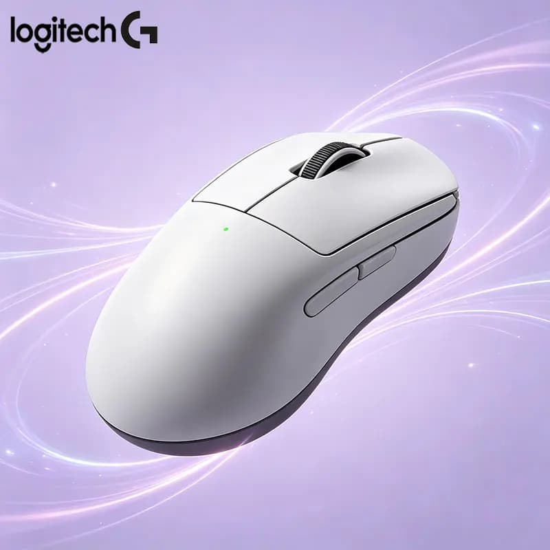 فأرة Logitech PRO X SUPERLIGHT/PRO X SUPERLIGHT 2SE/G502/G502HERO ثنائية الاستخدام للمكتب والألعاب، بتأثير إضاءة RGB، خفيفة الوزن