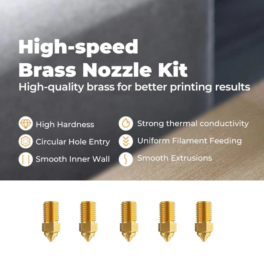 Creality Ender 3 V3 SE Nozzle Kit High-Temperature Resistance Extruder Nozzles with Silicone Cover for Ender 5 S1/Ender 7 - 5