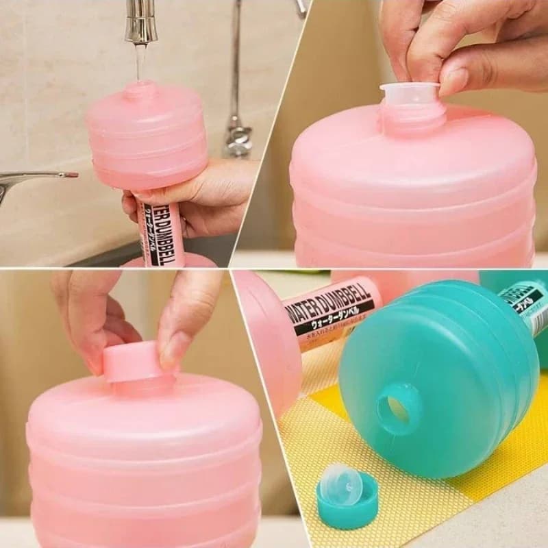 2 قطعة دمبل قابل للتعديل سعة 1000 مل، دمبل مائي للتدريب في الصالة الرياضية، معدات تمارين فقدان الوزن للنساء، تدريب اليوغا - 3