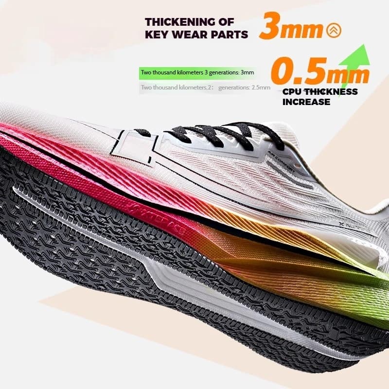 Xtep Men's Running Shoes 2000km 3.0 2025 Spring Lightweight Cushioned Wear-Resistant Training Jogging Sneakers 875119110032 - 5