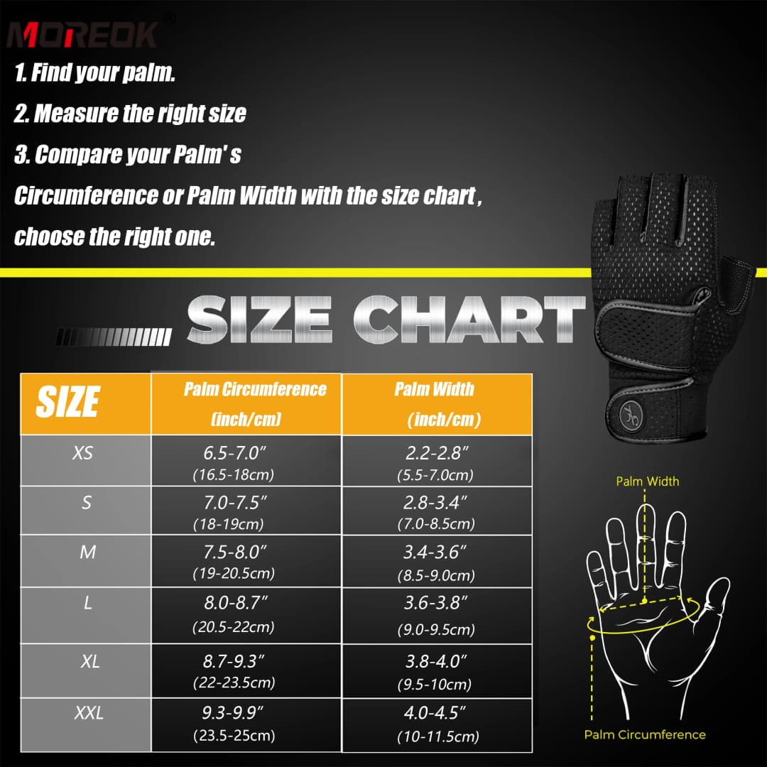 MOREOK رياضة قفازات عدم الانزلاق 3 مللي متر منصات سحب ما يصل قوة التدريب قفازات رفع الأثقال Kettlebell تجريب ممارسة اللياقة البدنية قفازات الرجال - 6