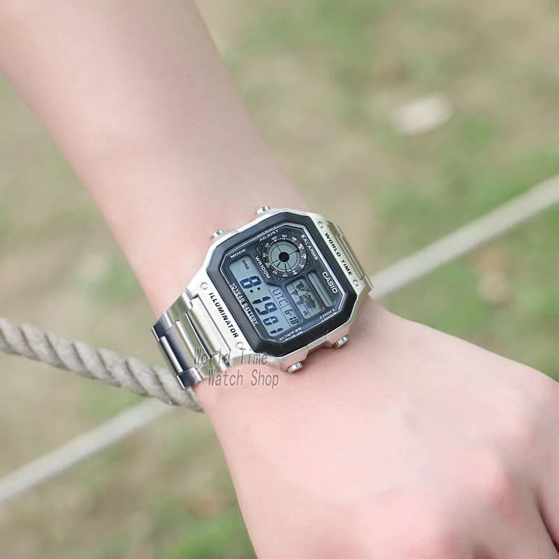 ساعة Casio رجالية فاخرة رقمية وعسكرية مقاومة للماء - 3