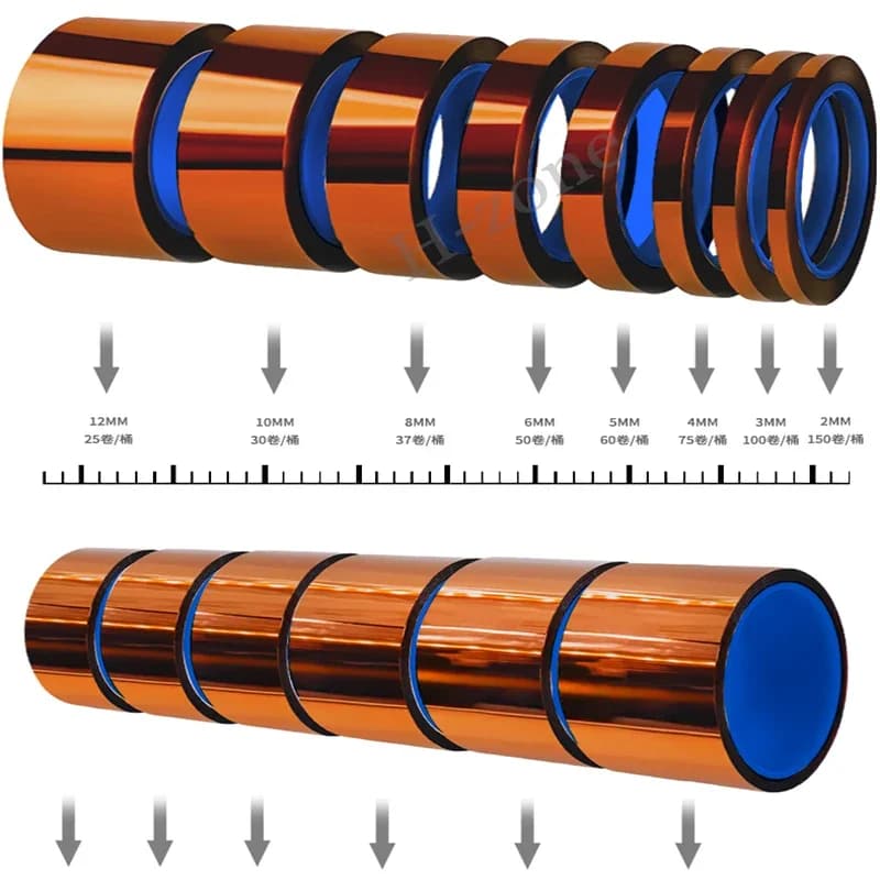 ميكانيك شريط مقاوم لدرجات الحرارة العالية ملصق بولي إميد لحماية لف البطارية ولوحة الدائرة PCB للهاتف أداة عزل الإصلاح - 3