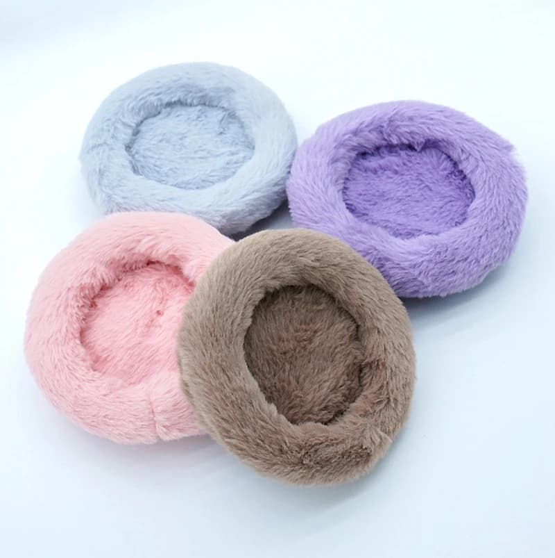 Autumn Winter Round Warm Hamster Nest Mat Bed for Small Animals Hedgehog Squirrel Mice Rats Guinea Pig Cushion Bed Pet Products