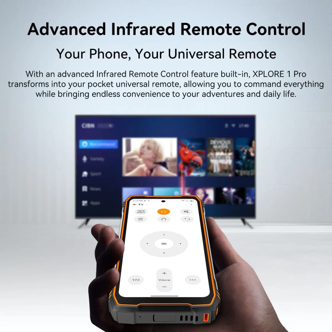 هاتف ذكي متين Blackview XPLORE 1 Pro، أندرويد 15، شاشة 6.78 بوصة 2.4K، 12GB+256/512GB، بطارية 20000mAh، تصوير حراري مدعوم من FLIR - 4