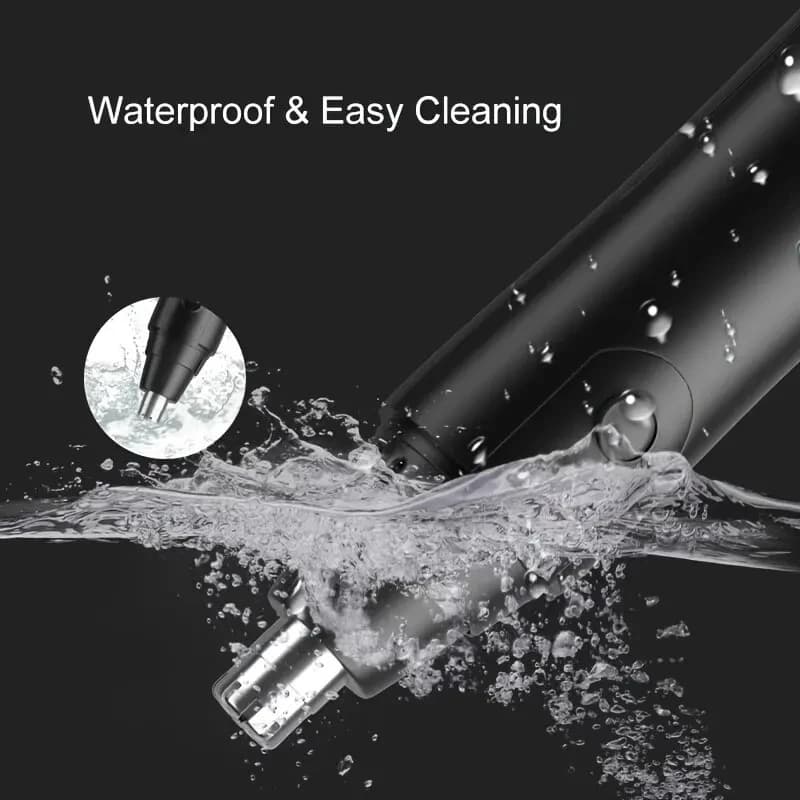 HOMEFISH ماكينة حلاقة كهربائية لإزالة شعر الأنف والأذن والرقبة والحاجبين للرجال عدة تنظيف وإزالة الشعر - 5