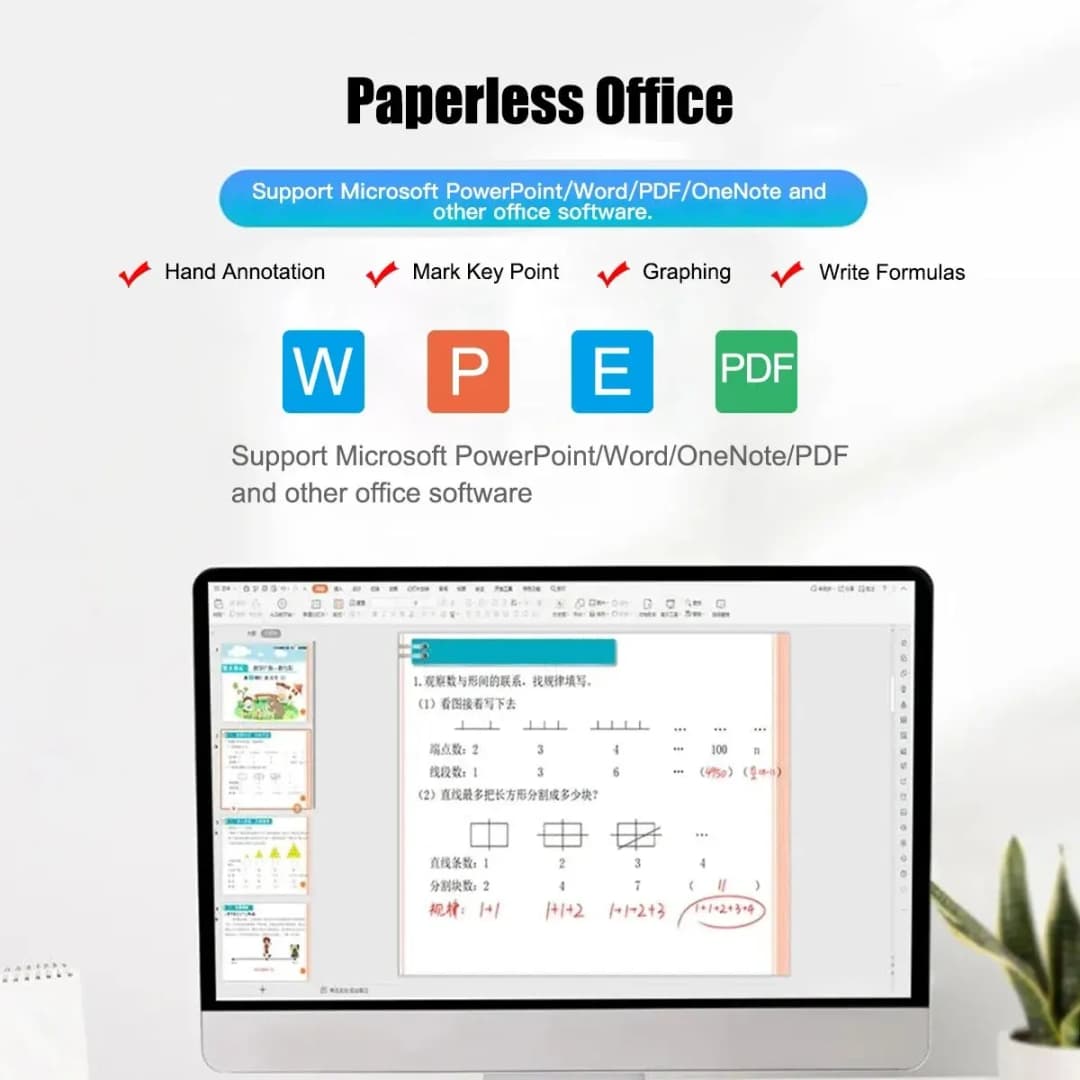 10x6 Inch Professional Graphics Drawing Tablet 12 Express Keys with for Windows Mac for Painting Designing Online Course - 3