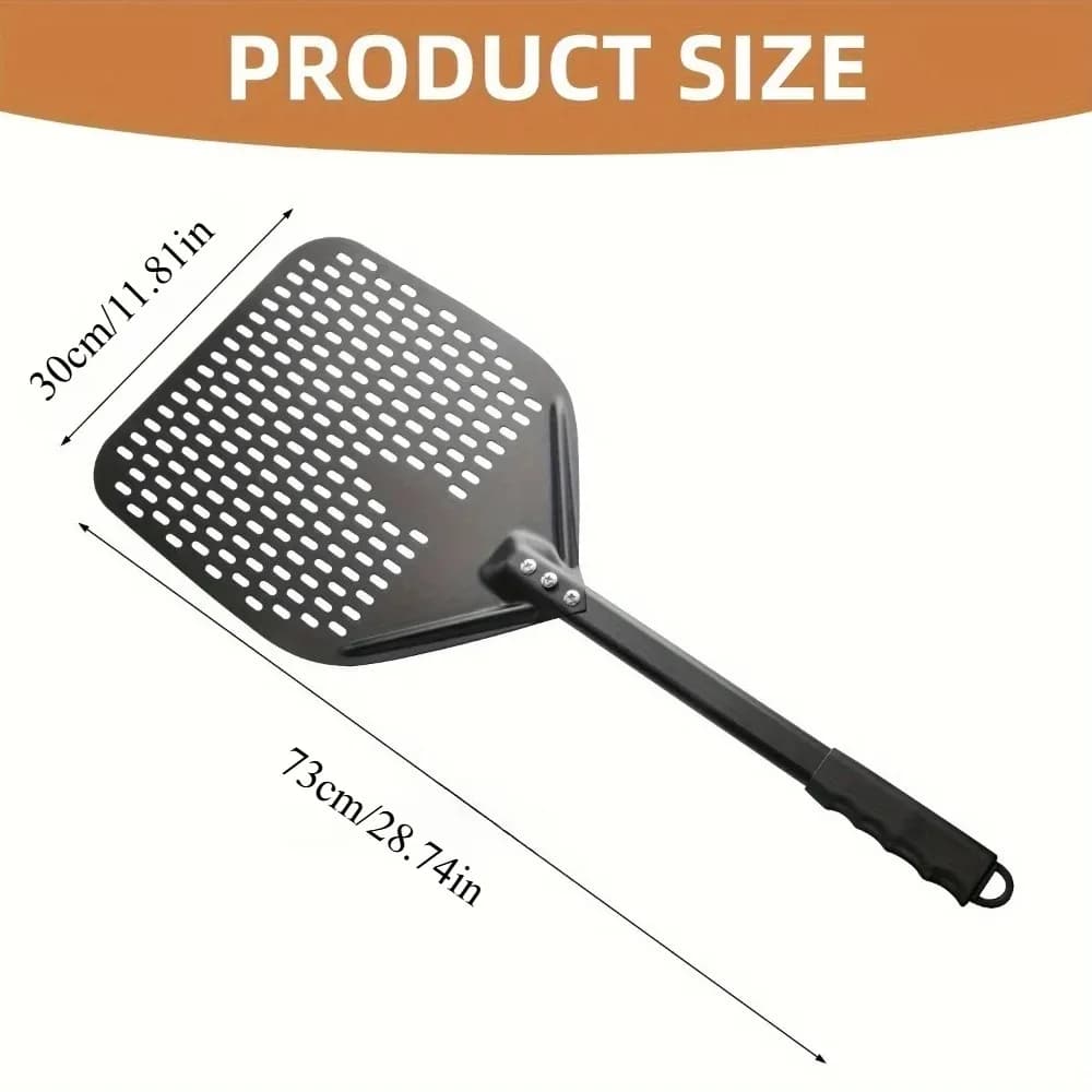 1 قطعة الفولاذ المقاوم للصدأ البيتزا قشر مثقب عدم الانزلاق أداة فرن المهنية لمطعم اكسسوارات المطبخ المنزل ​ - 6