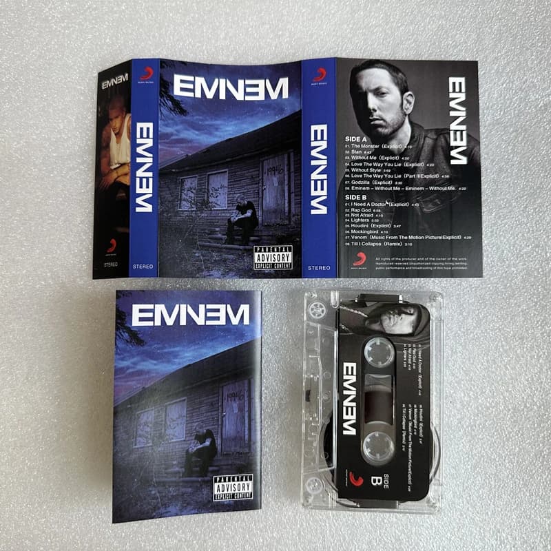 شريط موسيقى راب Eminem، ألبوم The Monster، Without Me، أشرطة كاسيت، أزياء تنكرية، مشغل، مسجل، صندوق موسيقى تصويرية، مجموعة موسيقى حفلات - 2