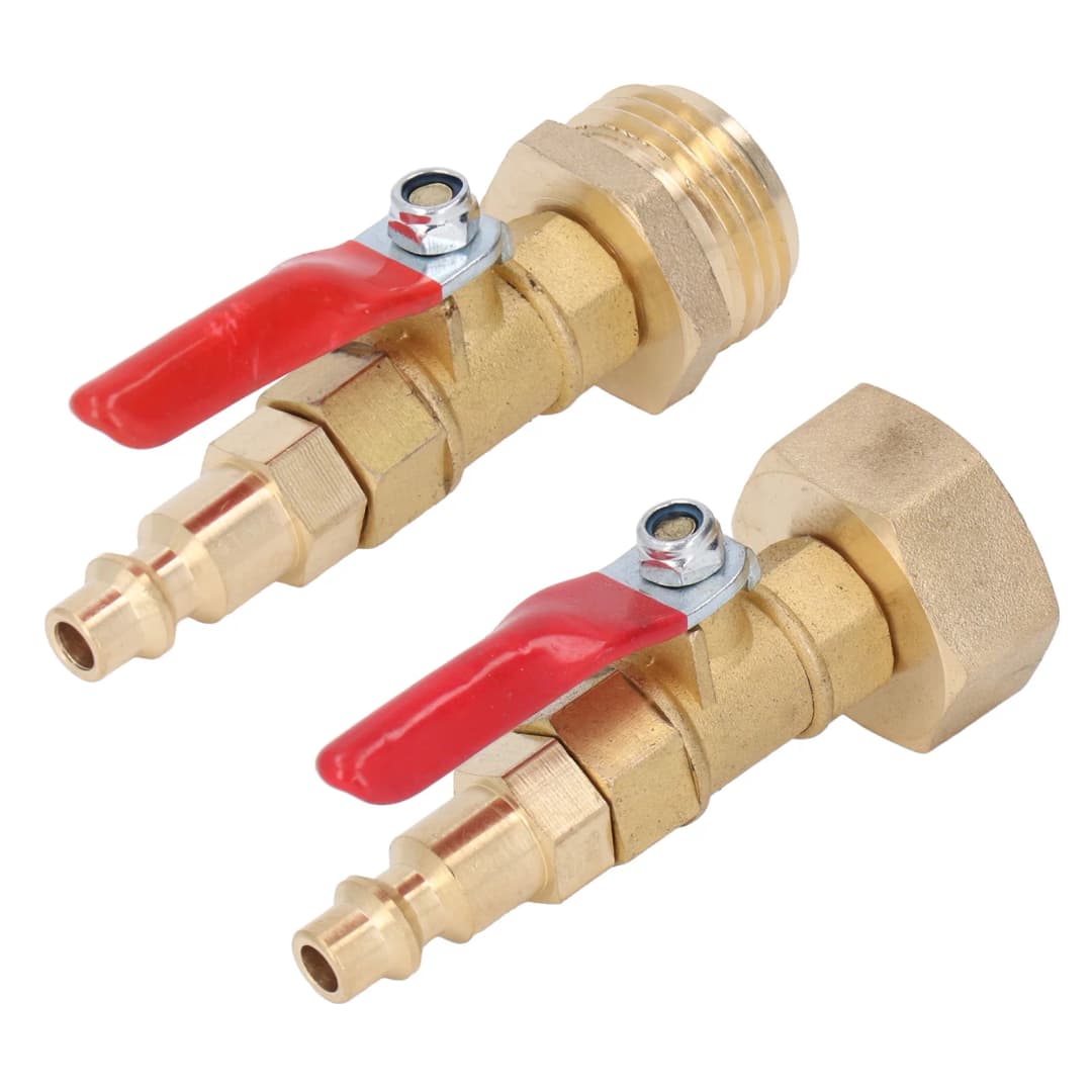 Winterize Blowout Fitting Winterizing Quick Adapter 1/4in Male Quick Connector Antiaging 3/4in Male GHT Thread for RV Yachts - 4