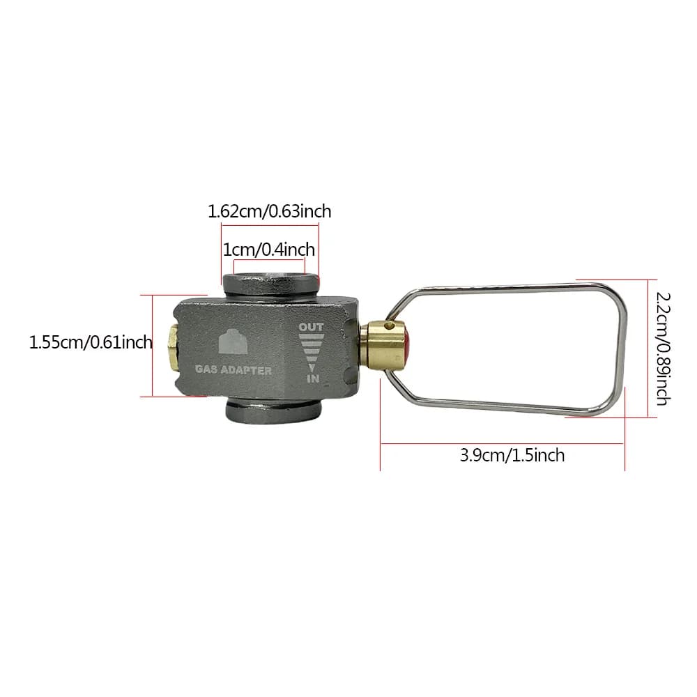Camping Gas Tank Intercharge Conversion Valve Butane Adapter Gas Saver Plus Gas Convertor Shifter Refill Flat Tank Adapter - 4