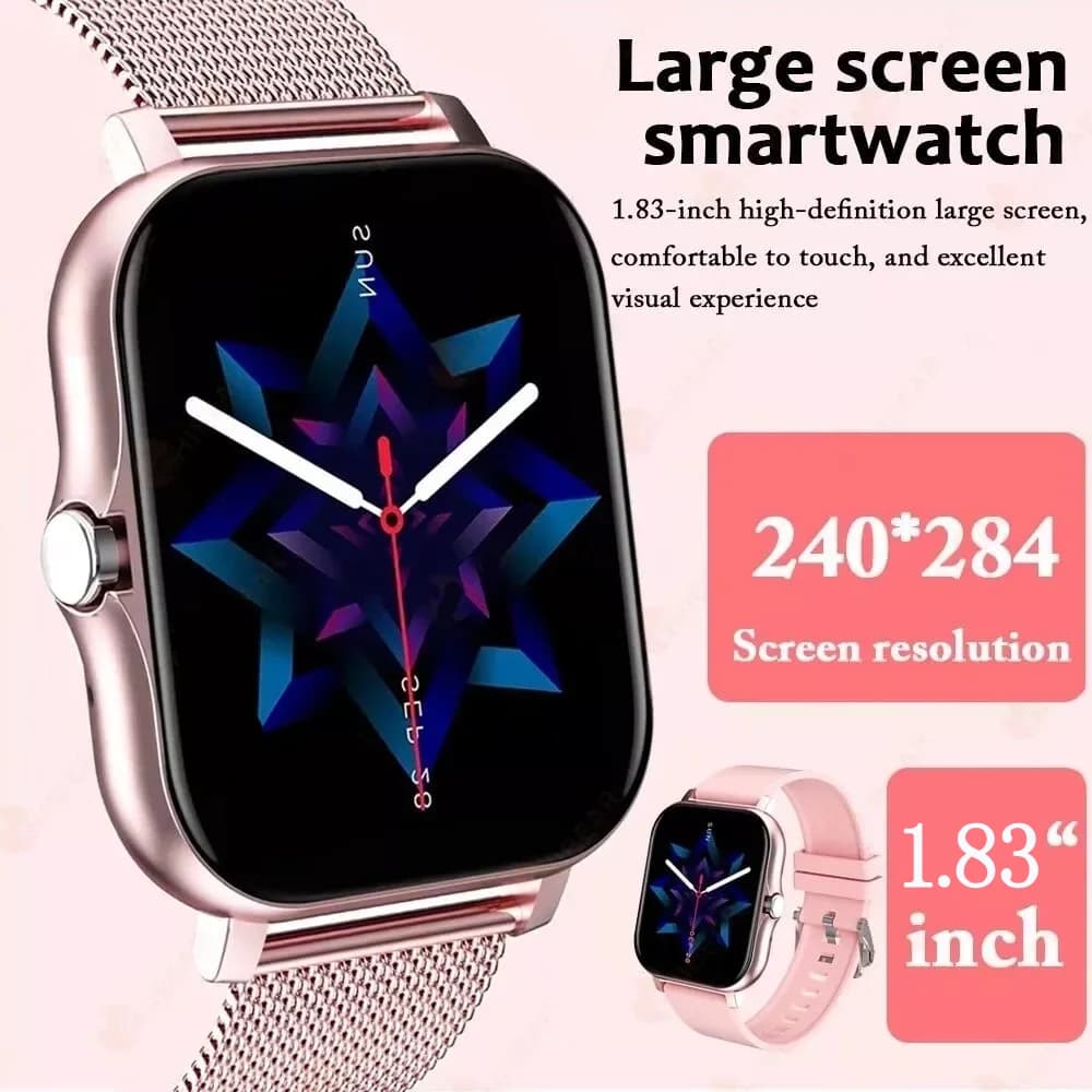 ساعة لاكساسفيت الذكية 2026 الجديدة - بلوتوث، شاشة لمس كاملة، مراقبة معدل ضربات القلب، رياضة ولياقة، هدية مثالية للرجال والنساء - 2