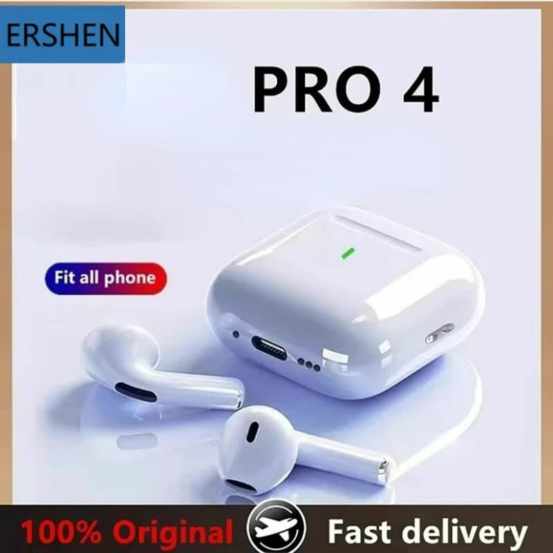 سماعات أذن لاسلكية أصلية من نوع 4C لـ AirPods Pro4، سماعات بلوتوث داخل الأذن، سماعات رأس للألعاب والرياضة، متوافقة مع الهواتف الذكية - 3