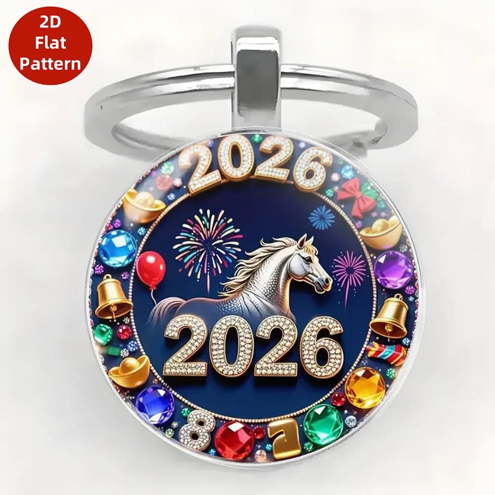 أنيقة المفاتيح سحر نابضة بالحياة الحيوان الزجاج حامل المفاتيح أنيق مفتاح ملحق المدمجة الزجاج الحصان مفتاح سلسلة للمفاتيح أكياس السفر - 6