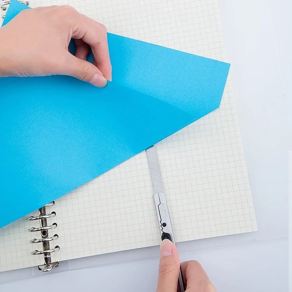 1/5/10Pcs Utility Knife Stainless Steel Paper Cut Box Cutter Tools Kit Non-Slip Blades Unboxing Knife Handicraft Carving Tools - 4