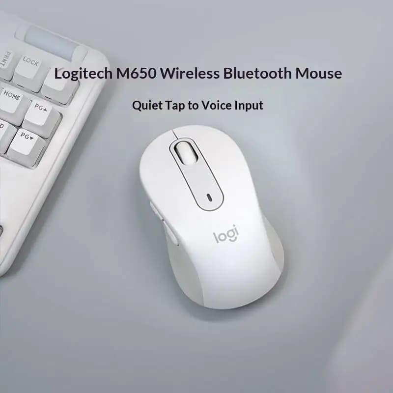 فأرة لاسلكية صامتة Logitech M650، قدم انزلاق ناعمة، حركة ثابتة على معظم الأسطح M750/M280/M350/M220/M185 - 2